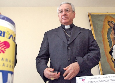 Rueda de prensa con el cardenal de Guadalajara Francisco Robles Ortega sobre la colecta anual de Caritas