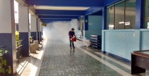 Fumiga Secretaría de Salud