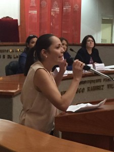 Martha Zepeda, durante su participación de Foro sobre el Aborto